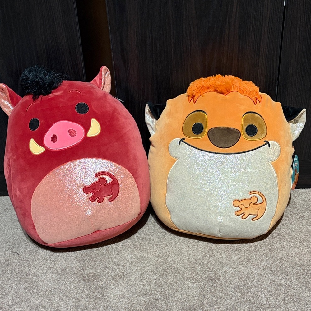 Lion King Squishmallows Timon and Pumbaaa Pair